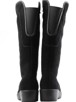 Pajar Ice Gripper<Lisa A Suede Women'S Heritage Boot W/ Ice Grippers Black