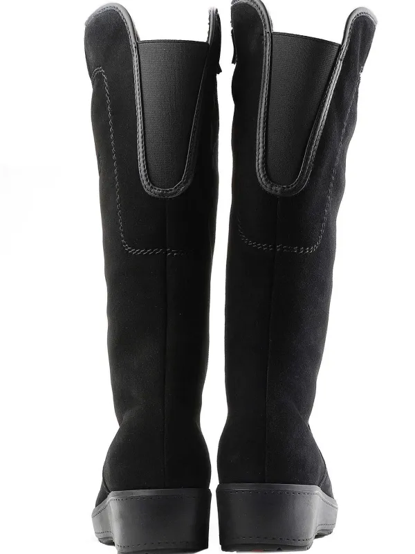 Pajar Ice Gripper<Lisa A Suede Women'S Heritage Boot W/ Ice Grippers Black