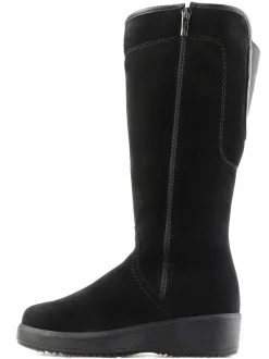 Pajar Winter Boots<Lisa A Suede Women'S Heritage Boot W/ Ice Grippers Black