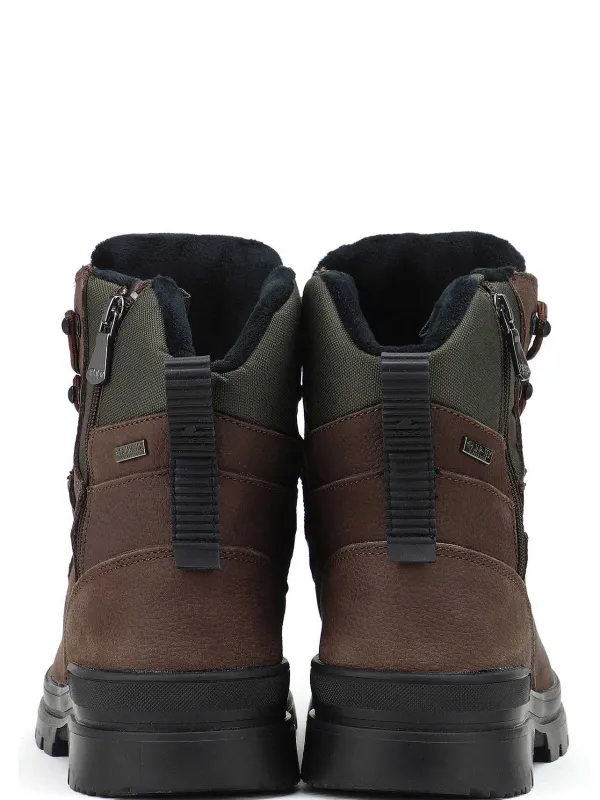 Pajar Ice Gripper<Maddox Men'S Casual Boot W/ Ice Grippers Dark Brown/Military