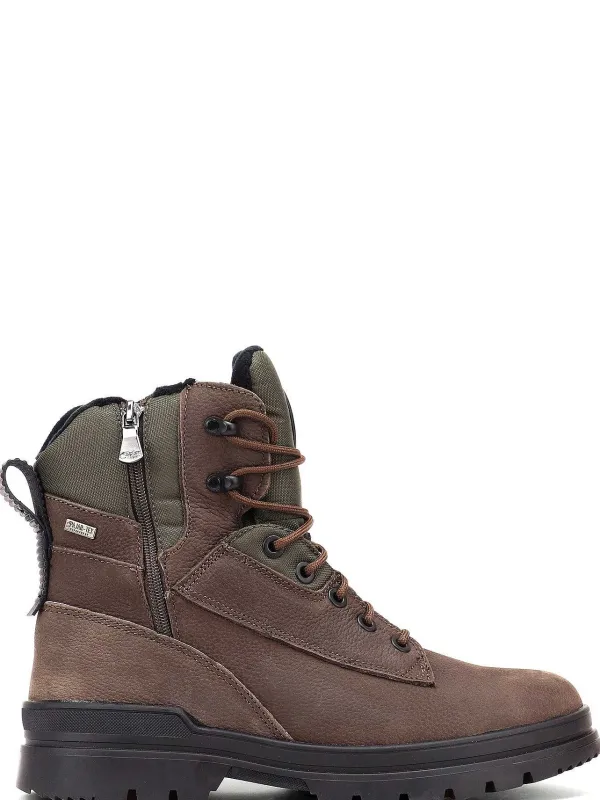 Pajar Ice Gripper<Maddox Men'S Casual Boot W/ Ice Grippers Dark Brown/Military