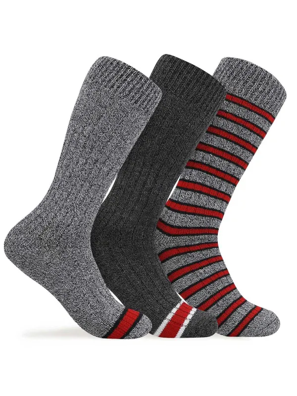 Pajar Socks<Men'S Crew Heavy Weight Socks 3-Pack Multi
