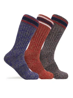Pajar Socks<Men'S Crew Heavy Weight Socks 3-Pack Multi