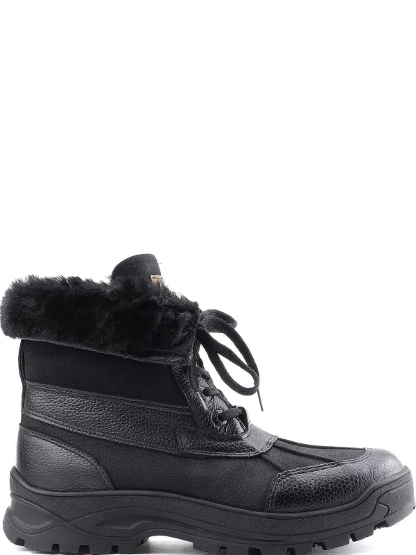 Pajar Ice Gripper<Mike Men'S Heritage Boot W/ Ice Grippers Black