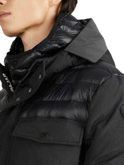 Pajar Parkas<Mikkel Men'S Mixed-Media Parka Black