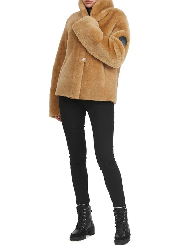 Pajar Bombers<Nathalie Women'S Reversible Shearling Jacket Caramel