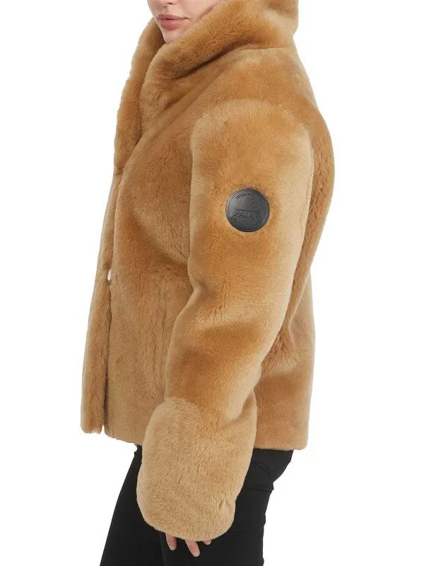Pajar Bombers<Nathalie Women'S Reversible Shearling Jacket Caramel