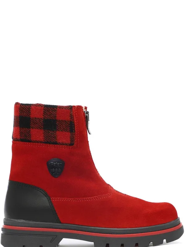 Pajar Winter Boots<Patch Women'S Heritage Boot W/ Ice Grippers Red/Black
