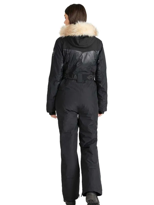 Pajar Ski<Pearl Women'S Ski Jumpsuit W/ Faux Fur Trim Black