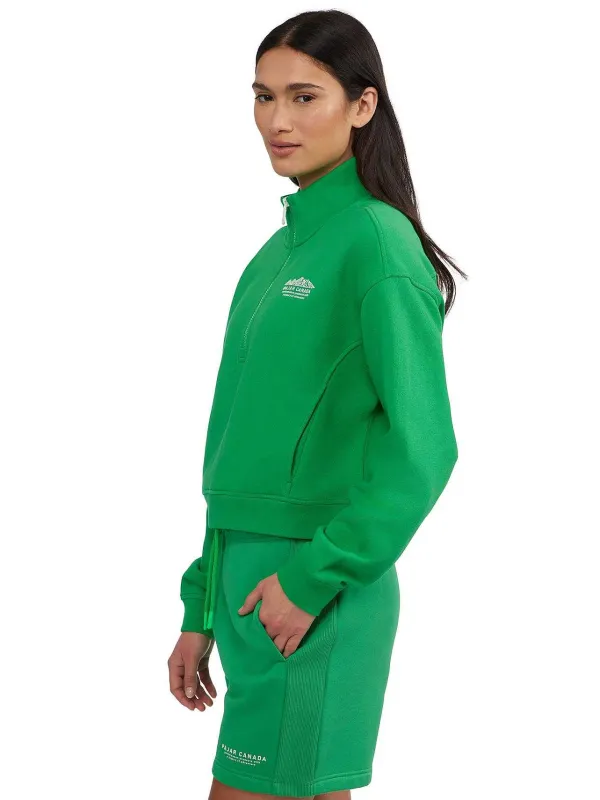 Pajar Tops<Pearson Women'S Essential Fit Half-Zip Green