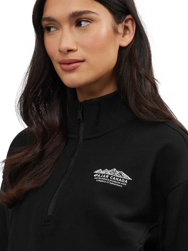 Pajar Tops<Pearson Women'S Essential Fit Half-Zip Black