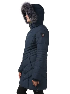 Pajar Parkas<Queens Women'S Quilted Puffer Navy/Silver