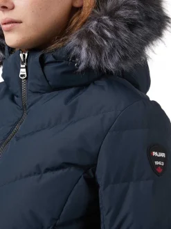 Pajar Parkas<Queens Women'S Quilted Puffer Navy/Silver
