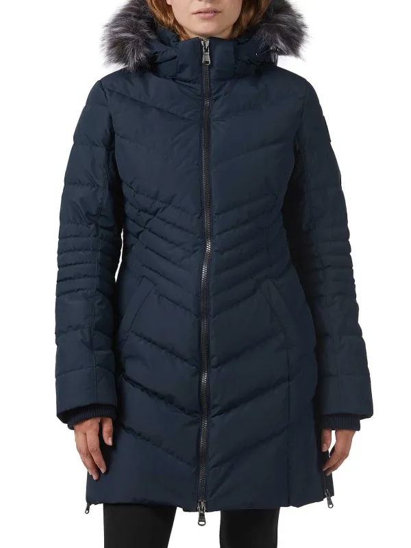 Pajar Puffers<Queens Women'S Quilted Puffer Navy/Silver