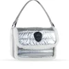 Pajar Bags<Shearling Puffy Shoulder Bag Silver