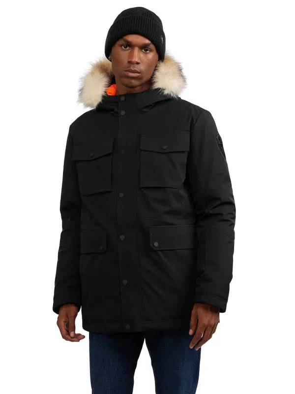 Pajar Parkas<Soren Men'S Parka W/Faux Fur Trim Black