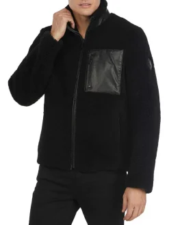 Pajar Premium Shearling<Teddy Men'S Sheepskin Coat Black/Black