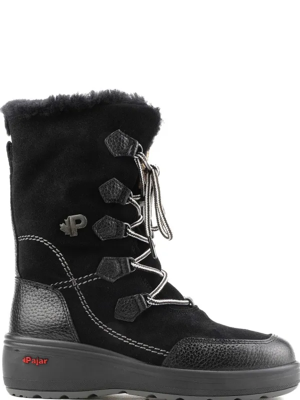 Pajar Ice Gripper<Valerie Women'S Heritage Boot W/ Ice Grippers Black