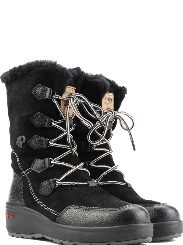 Pajar Ice Gripper<Valerie Women'S Heritage Boot W/ Ice Grippers Black