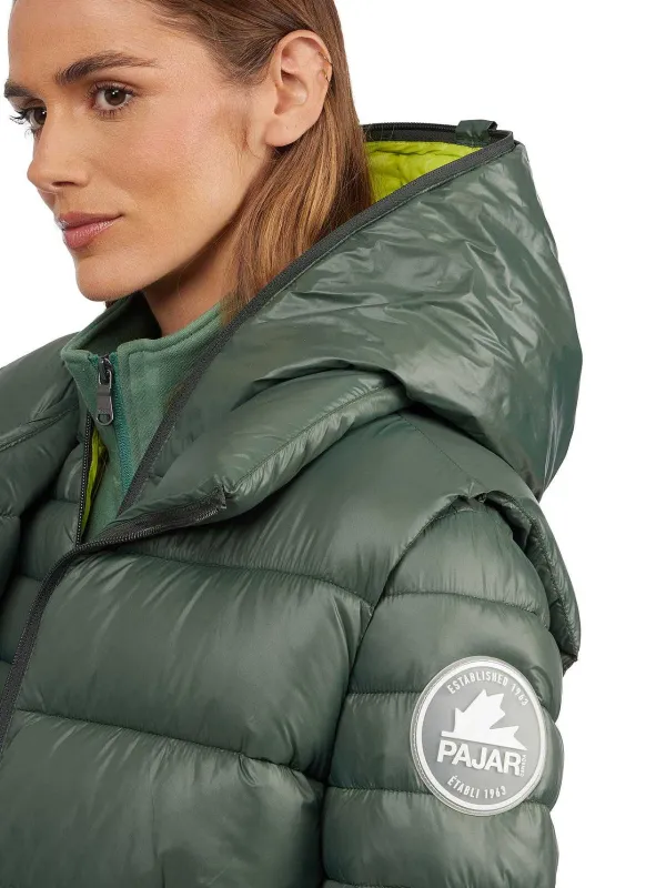 Pajar Vests<Vela Women'S 3-In-1 Lightweight Packable Puffer Olive