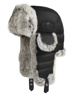 Pajar Fall/Winter<Wolf Unisex Trapper Hat W/Fur Black